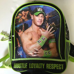 WWE Wrestling Green Black John Cena Books Backpack